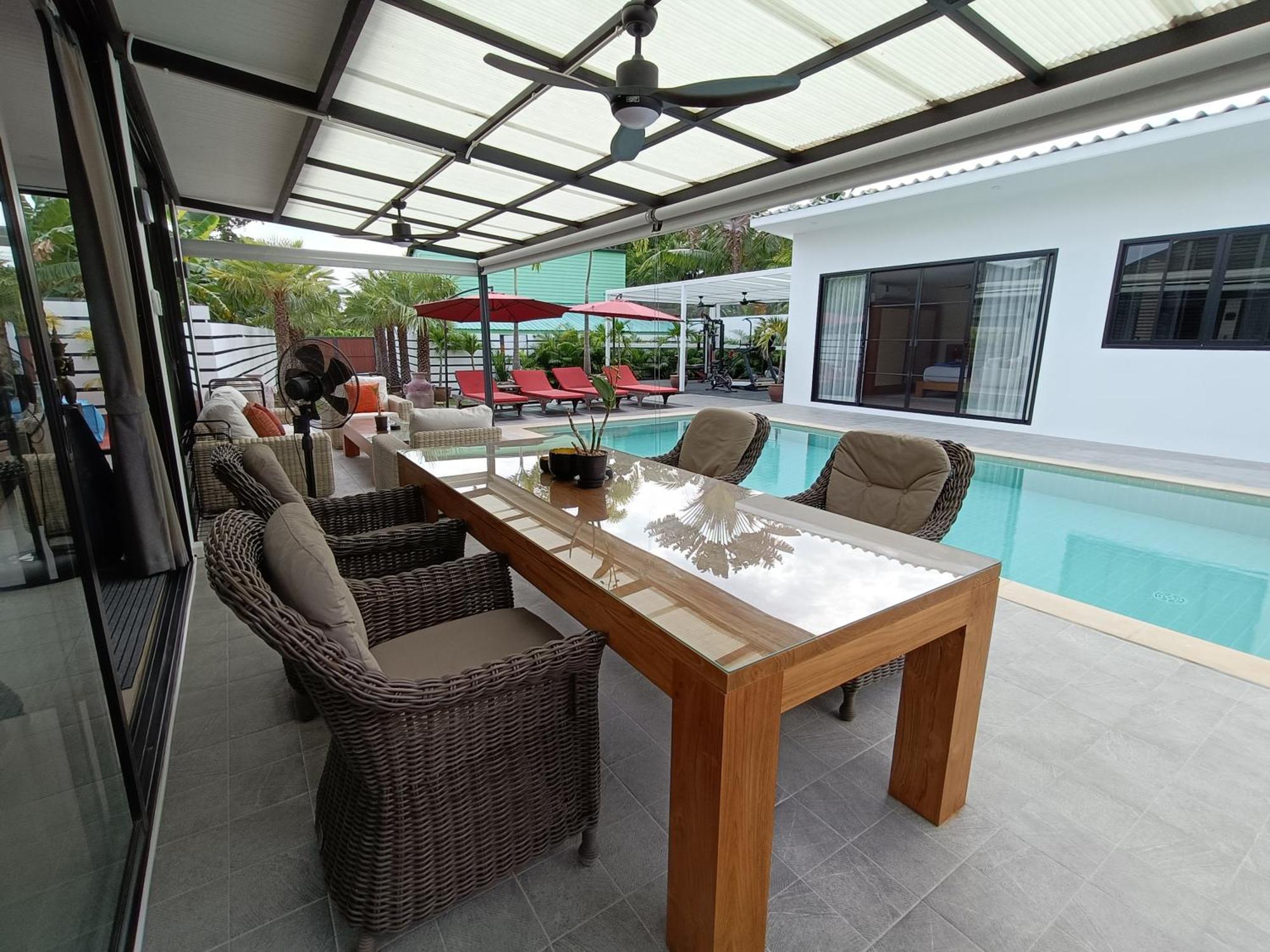 Beautiful Private 3 Bedroom Villa With Pool And Gym Rawai Exterior photo